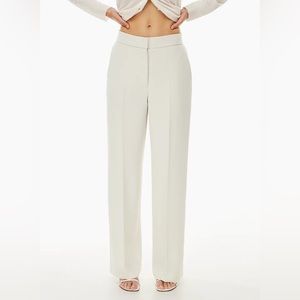 NWT Aritzia Wilfred Alayna Pants Matte Pearl